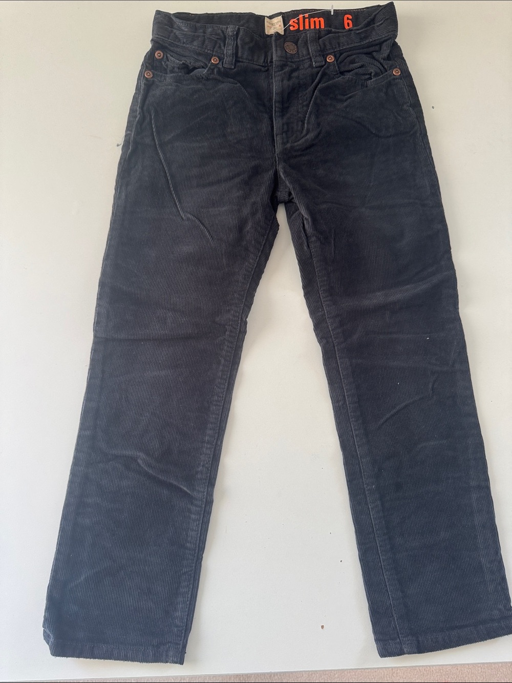 Crewcuts Black Corduroy Slim Pants